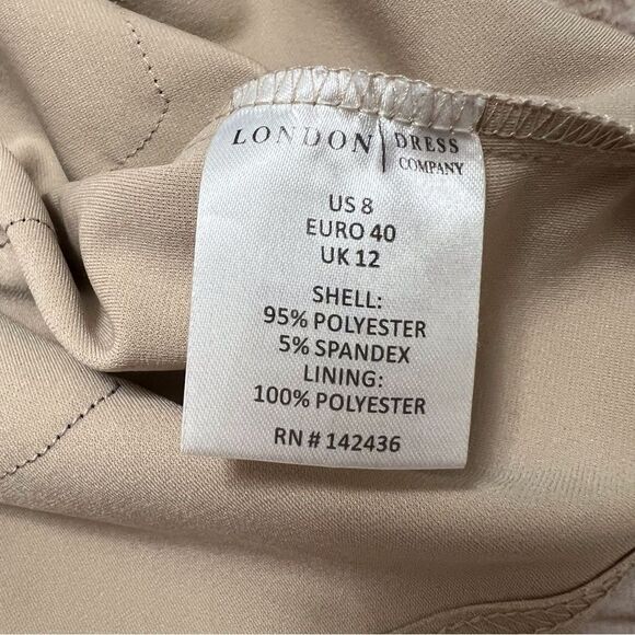 SALE!! London Dress Company Navy Lace Cocktail Dress Size 8 - Picture 7 of 7